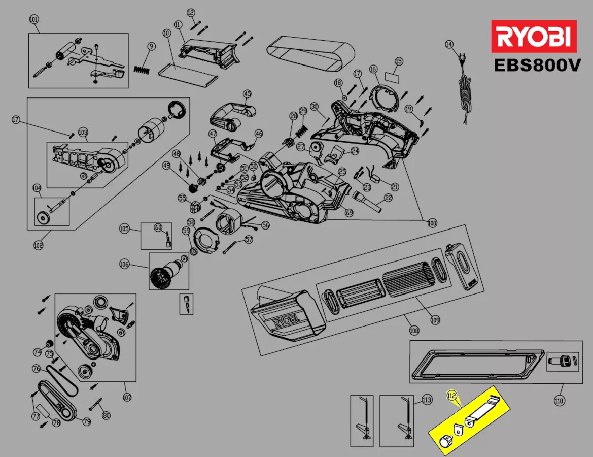 butée réf. 5131030625 Ryobi